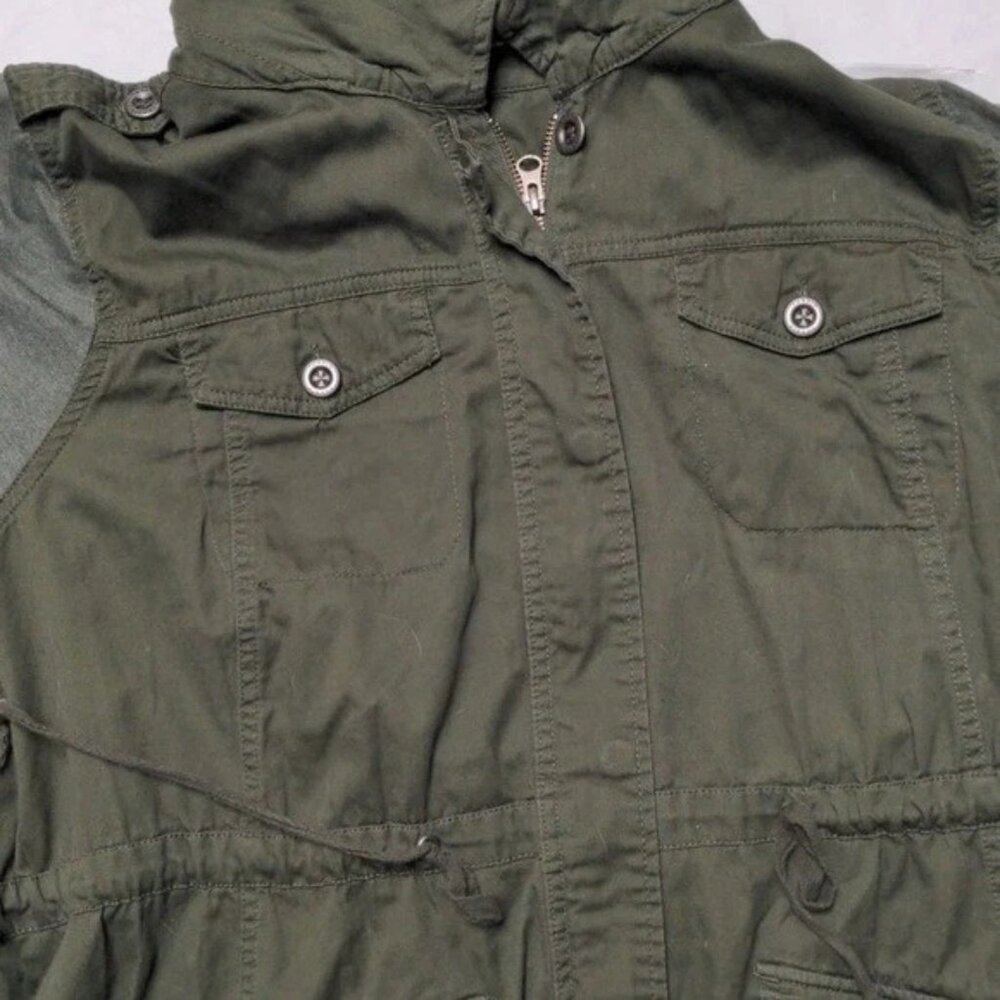 Torrid Drawstring First And Fit Anorak Twill & Je… - image 4